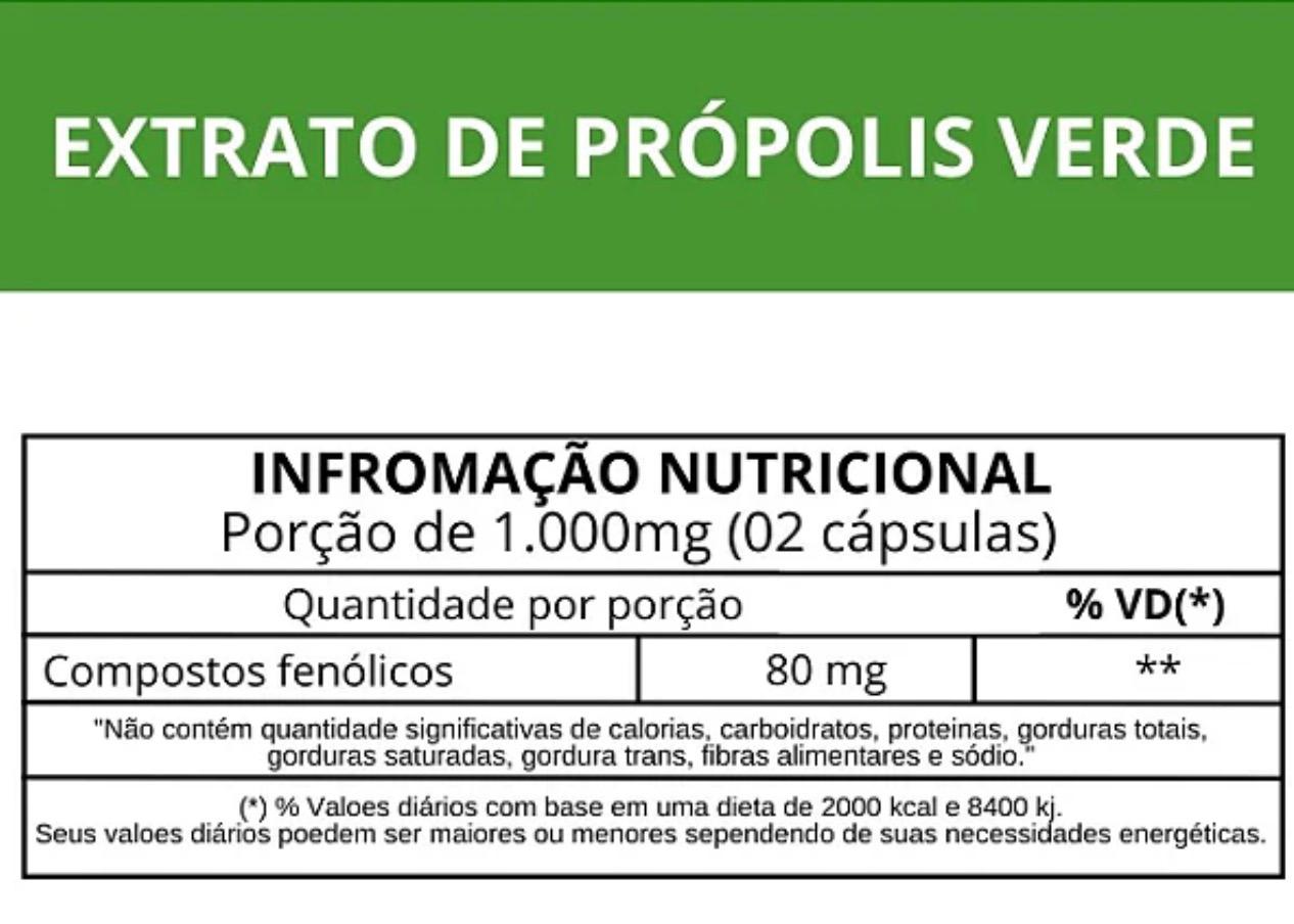 Extrato de Própolis Verde 120 cápsulas