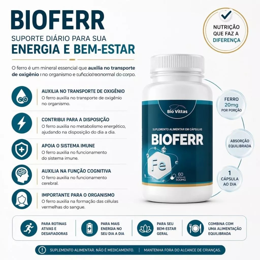 Colágeno + BioFerr GRÁTIS (USANDO CUPOM DE DESCONTO)