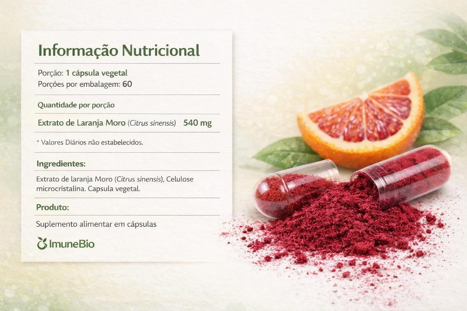 Extrato de Laranja Moro